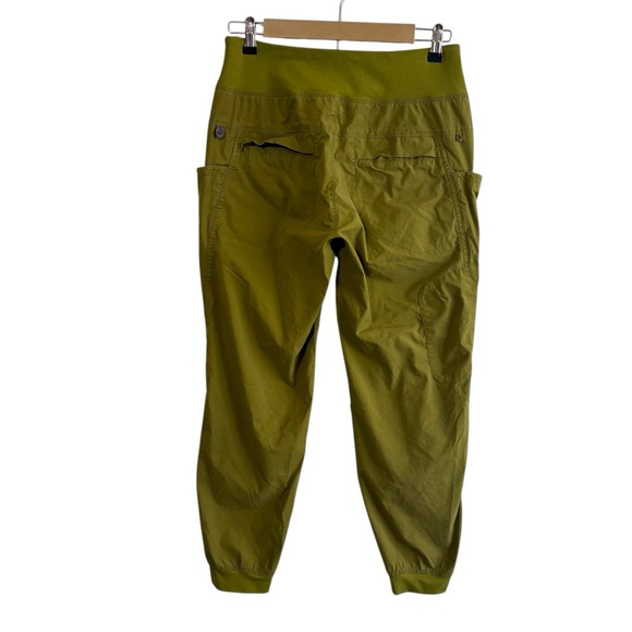 Prana Women’s Medium Green Kanab Pants Pull On Jogger Outdoor Travel Hiking - Picture 2 of 7